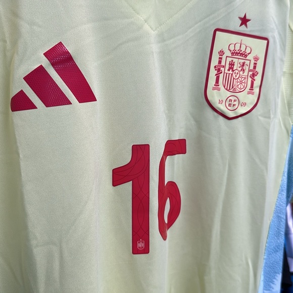 Rodrigo Spain National Team adidas 2024 Away Authentic Jersey - Yellow - Picture 7 of 7